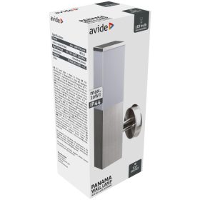 Avide kültéri fali lámpa Panama 1xE27 IP44 Szatén Nikkel