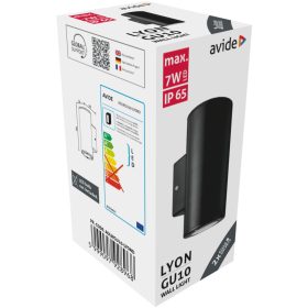 Avide kültéri fali lámpa Lyon 2xGU10 IP65