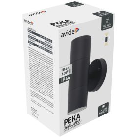 Avide kültéri fali lámpa Peka 2xGU10 IP44 Antracit