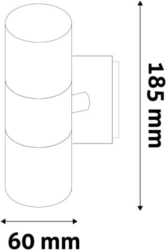 Avide kültéri fali lámpa Terra 2xGU10 IP44 fekete