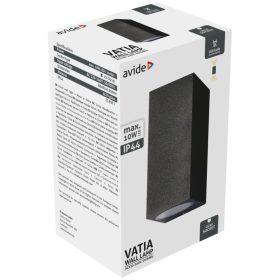 Avide kültéri fali lámpa Vatia 2xGU10 IP44 Fekete