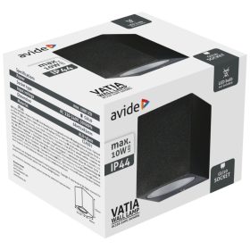 Avide kültéri fali lámpa Vatia 1xGU10 IP44 Fekete