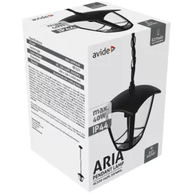   Avide Kültéri Függesztett Lámpa Aria 1050mm 1xE27 Fekete IP44
