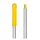 Alumínium felmosónyél, szálcsiszolt, menetes, sárga 130cm
