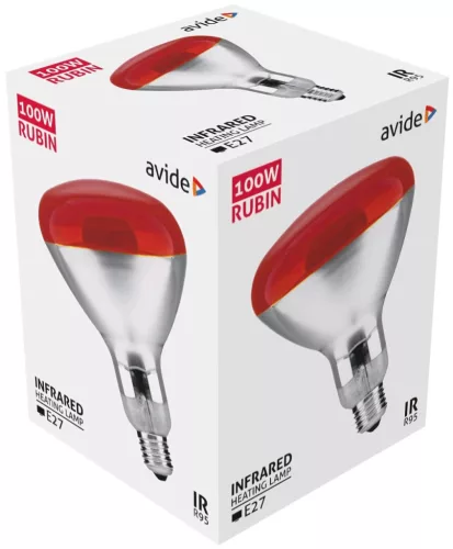 Avide Infra Izzó R95 E27 100W Red