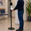 Aluminium padlón álló állvány információs felülettel fehér