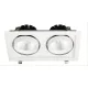 Avide LED Downlight Sein Négyzetes 2x30W IP20 5600lm 20° WW 3000K