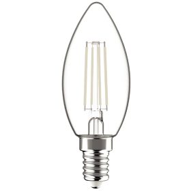 Avide LED White Filament Candle 4.5W E14 NW 4000K