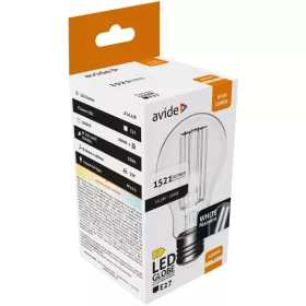 Avide LED White Filament Globe 10.5W E27 NW 4000K