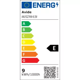 Avide LED White Filament Globe 8.5W E27 WW 2700K-2er