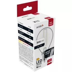 Avide LED White Filament Mini Globe 6.5W E14 WW 2700K