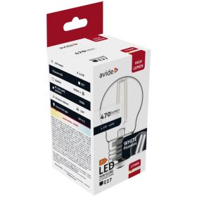 Avide LED White Filament Mini Globe 4.5W E27 WW 2700K