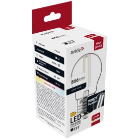 Avide LED White Filament Mini Globe 6.5W E27 WW 2700K