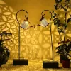 Napelemes locsolókanna LED lámpás, vízsugár-effekttel, meleg fehér IP44