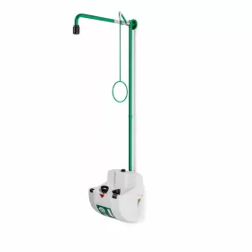   B-Safety ClassicLine biztonsági zuhanykombináció testzuhannyal, szem- és arcmosó egységgel, gyűjtőtállal és fedéllel, falra szerelhető