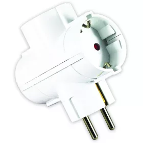 Commel 3-as T elosztó, fehér, 16A, 3500W