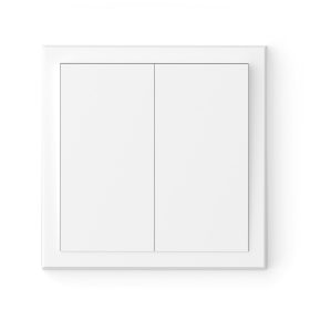   Commel Adria dupla váltó kapcsoló, fehér 106+6 süllyesztett