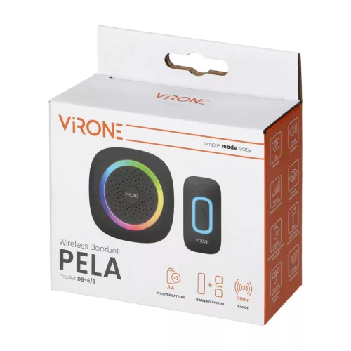 Virone vezeték nélküli csengő RGB 60 dallam