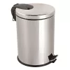Rozsdamentes pedálos szemetes, záródás csillapítóval, 5L, fényes