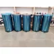 ENYHÉN SÉRÜLT Rozsdamentes acél pedálos szemetes, kivehető műanyag vödörrel, 40L, fényes
