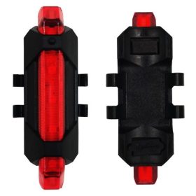 Entac Biciklilámpa Műanyag 2W Piros Újratölthető