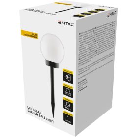 Entac Kerti Szolár Lámpa 380mm Műanyag 1 LED Gömb fej