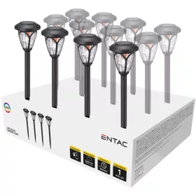   Entac Kerti Szolár Lámpa 400mm Műanyag 1 LED RGB 12/kínáló