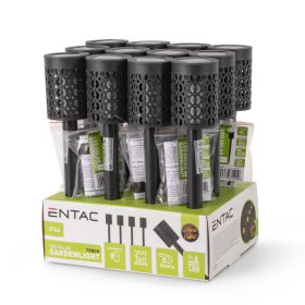   Entac Kerti Szolár Leszúrható Fáklya Láng effekttel, 36cm, 6db WW LED, 12db/kínáló
