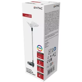   Entac Kerti Szolár Lámpa 340mm RGB Rozsdamentes acél pillangó forma