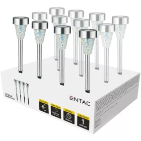   Entac Kerti Szolár Lámpa 400mm Rozsdamentes acél Mozaik Üveg 1 LED 12/kínáló