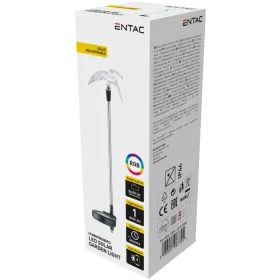   Entac Kerti Szolár Lámpa 340mm RGB Rozsdamentes acél kolibri forma