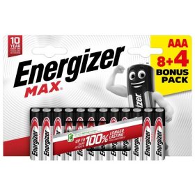 Energizer Max Alkáli Mikro Elem AAA B8+4