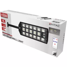   Entac LED Szolár Utcai Lámpa Távirányítóval, Mozgásérzékelővvel Autamata Dimm funkcióval, 1500lm