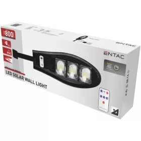   Entac LED Szolár Utcai Lámpa Távirányítóval, Mozgásérzékelővvel Autamata Dimm funkcióval, 1500lm