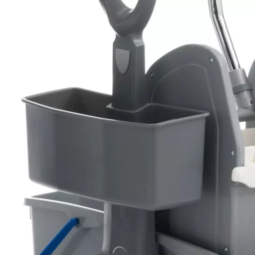 FILMOP ONEFRED - műanyag gurulós kocsi műanyag fogantyúval, préssel- és MOP tartóval 2x15 l
