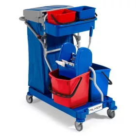  Filmop MORGAN 1050 takarítókocsi 2x6 + 2x15 l 120 l-es zsáktartóval