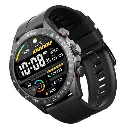 Haylou Xiaomi Solar Pro okosóra, Amoled 1,43", barna