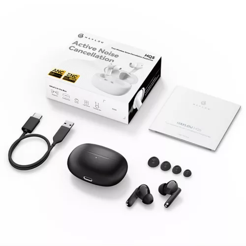 Haylou Xiaomi vezeték nélküli fülhallgató fehér ANC&ENC