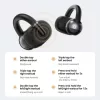 Haylou Xiaomi Airfree vezeték nélküli fülhallgató, fülre akasztós, fekete