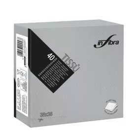 Infibra Szalvéta 38x38cm Szürke 2 réteg 40 lap/csomag 
