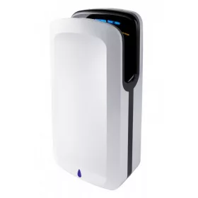   Kézszárító, légpengés, kézbedugós, ABS fehér, fekete belsővel 1850W