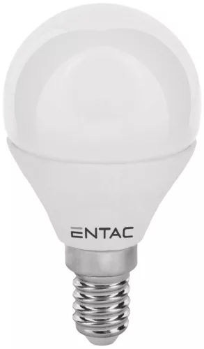 Entac LED Mini Globe E14 6,5W WW 3000K
