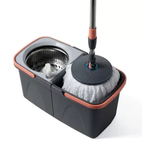   Spin Mop forgófejes felmosószett (vödör + nyél + acél facsaró + 2 mop)