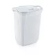 Műanyag szennyeskosár fedéllel fehér 63L