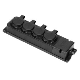   Orno ipari 4-es elosztó, schuko gumis szerelhető IP44 kültéri