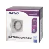 Orno elszívó ventilátor 100mm, páraérzékelővel és késleltethető kikapcsolással/időzítővel 8 W, 93 m³/h , 26 dB