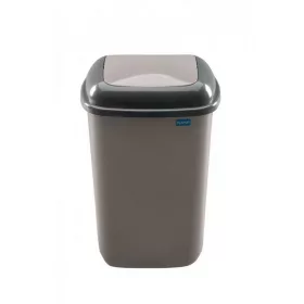 Plafor Quatro rugós  billenőfedeles szemetes 12L Mocca