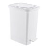 Slim Műanyag pedálos szemetes, fehér, 25L