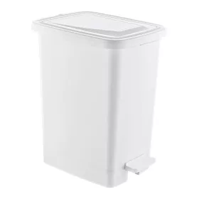 Slim Műanyag pedálos szemetes, fehér, 25L