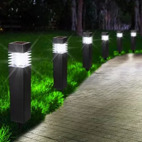   Napelemes LED kerti lámpa, hideg fehér fény, IP44 időjárásálló